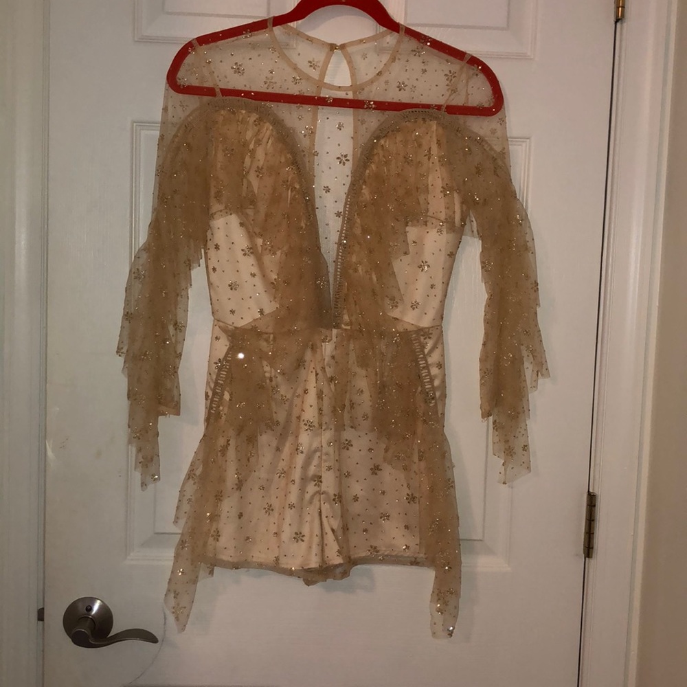 Gold romper